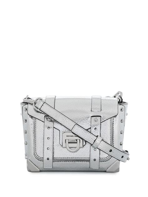 michael kors white manhattan bag|Michael Kors manhattan silver bag.